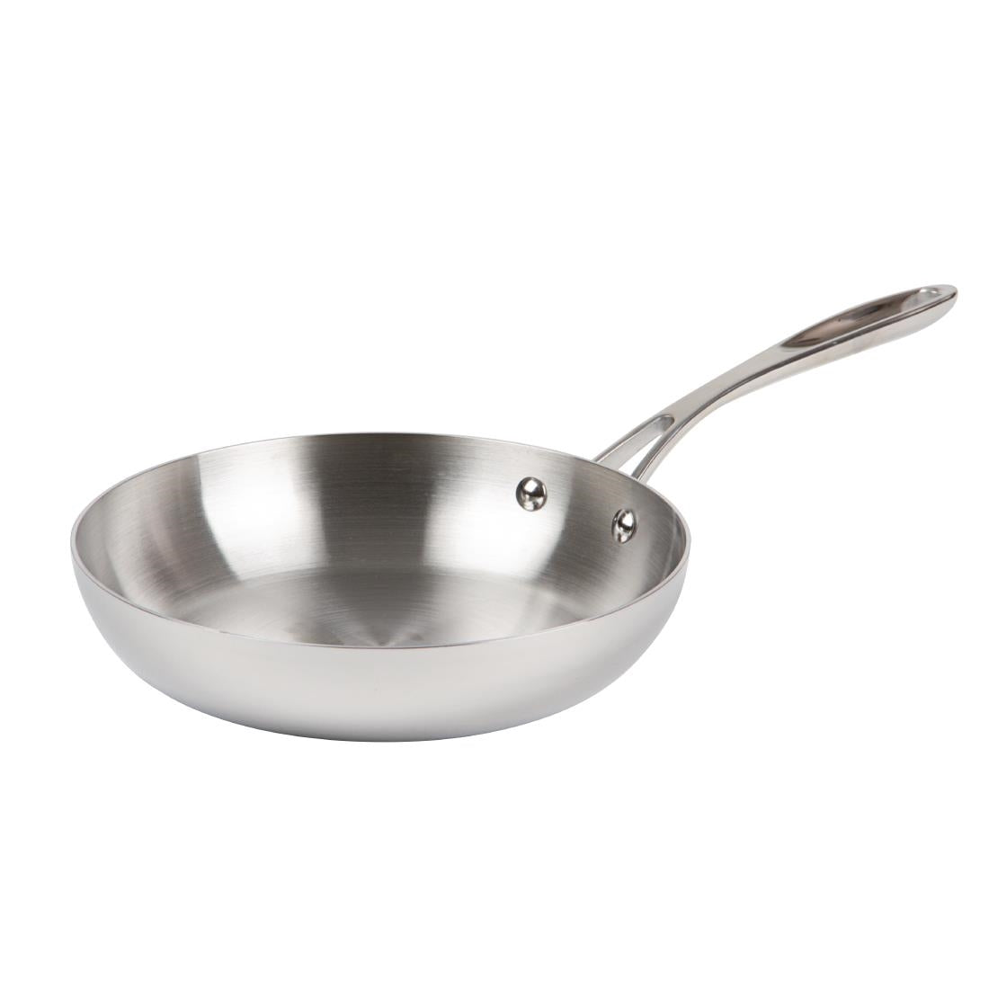 Vogue Stainless Steel and Aluminium Tri-Wall Pan Set (4 Pack)