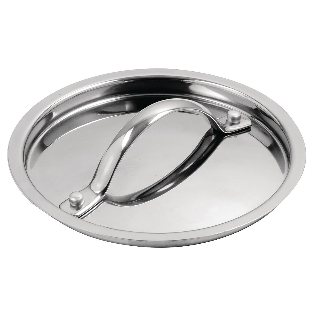 Vogue Stainless Steel and Aluminium Tri-Wall Pan Lid 14cm