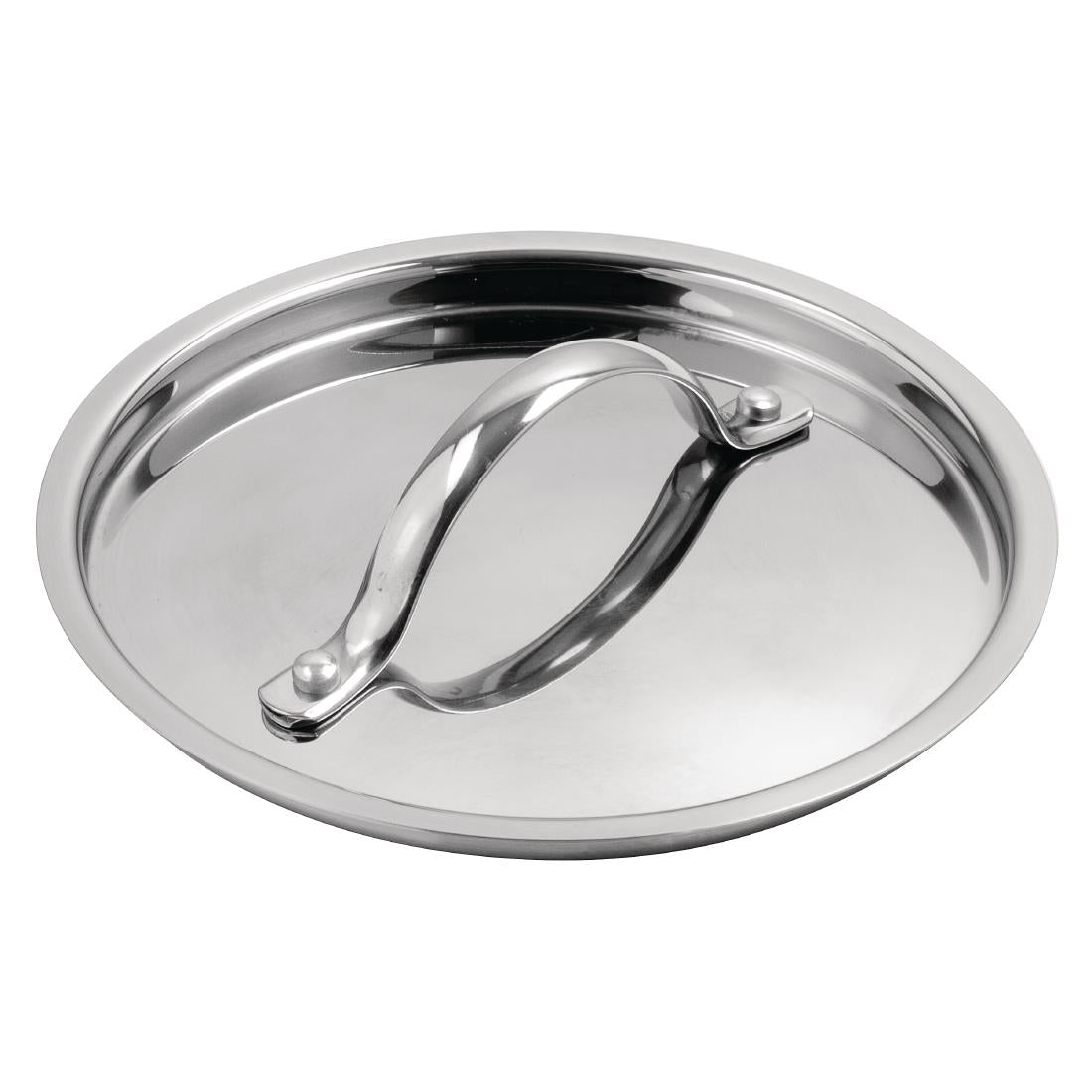 Vogue Stainless Steel and Aluminium Tri-Wall Pan Lid 16cm
