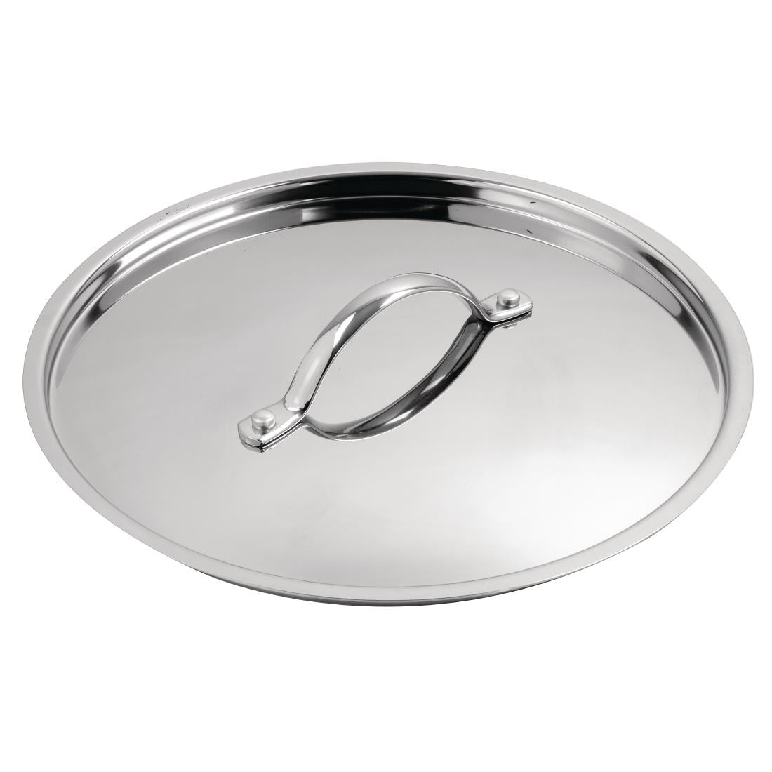 Vogue Stainless Steel and Aluminium Tri-Wall Stew Pan Lid 24cm