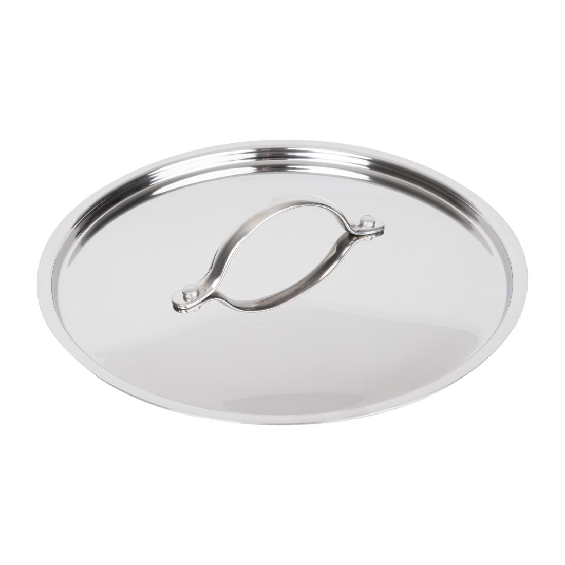 Vogue Stainless Steel and Aluminium Tri-Wall Stew Pan Lid 24cm