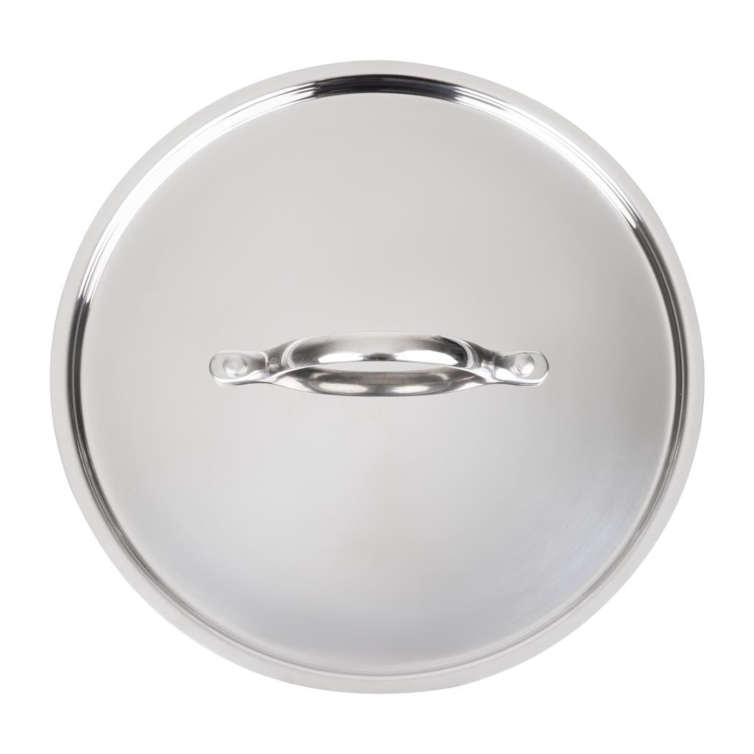 Vogue Stainless Steel and Aluminium Tri-Wall Stew Pan Lid 24cm