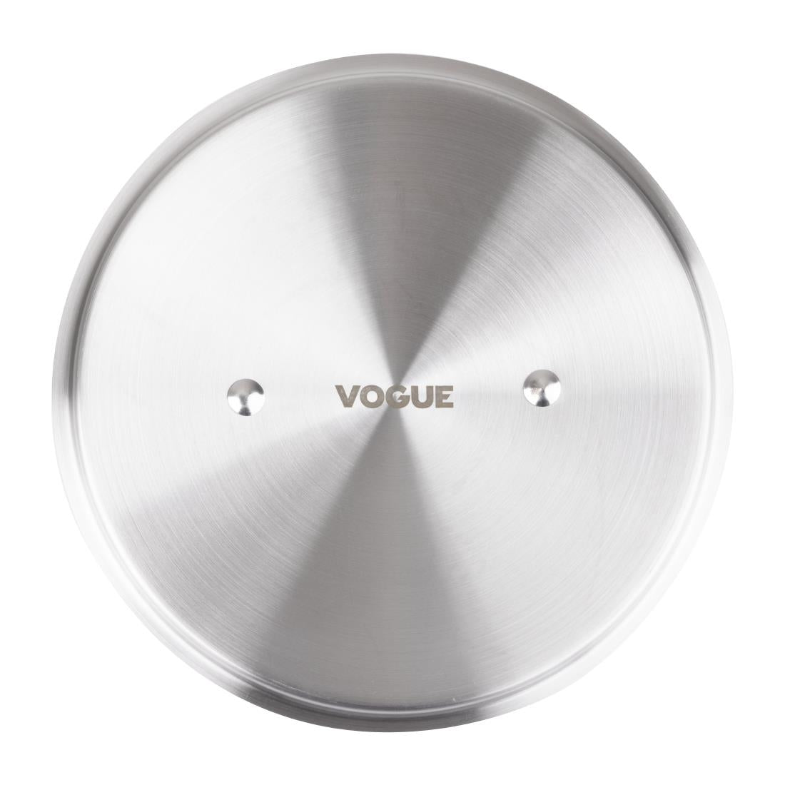 Vogue Stainless Steel and Aluminium Tri-Wall Stew Pan Lid 24cm