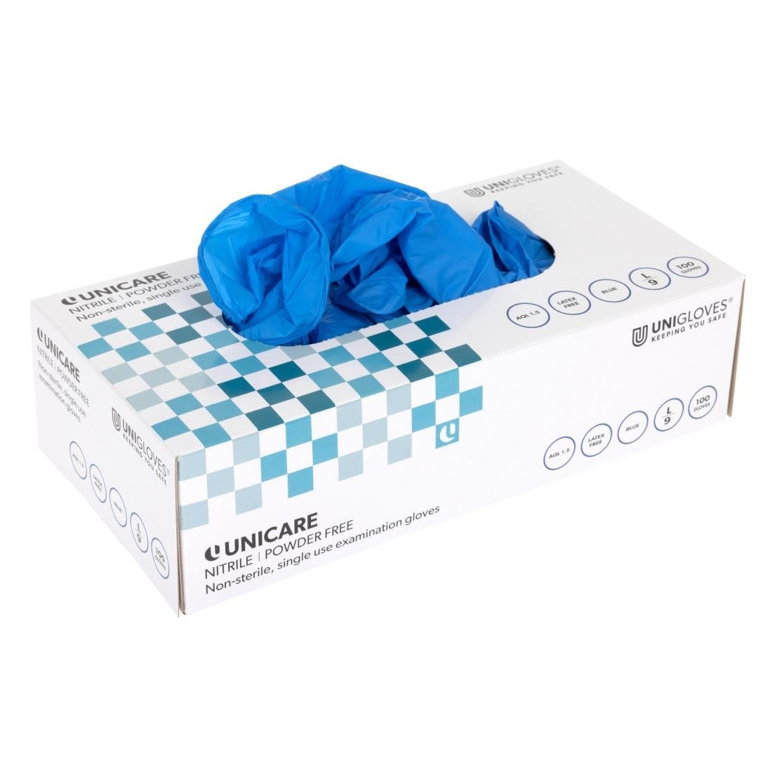 Powder-Free Nitrile Gloves Blue Small (100 Pack)