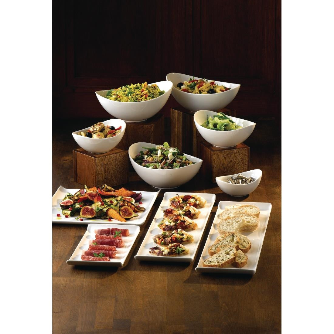 Churchill Alchemy Balance Rectangular Trays 300x 145mm (6 Pack)