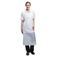 Whites Water Resistant Bib Apron White