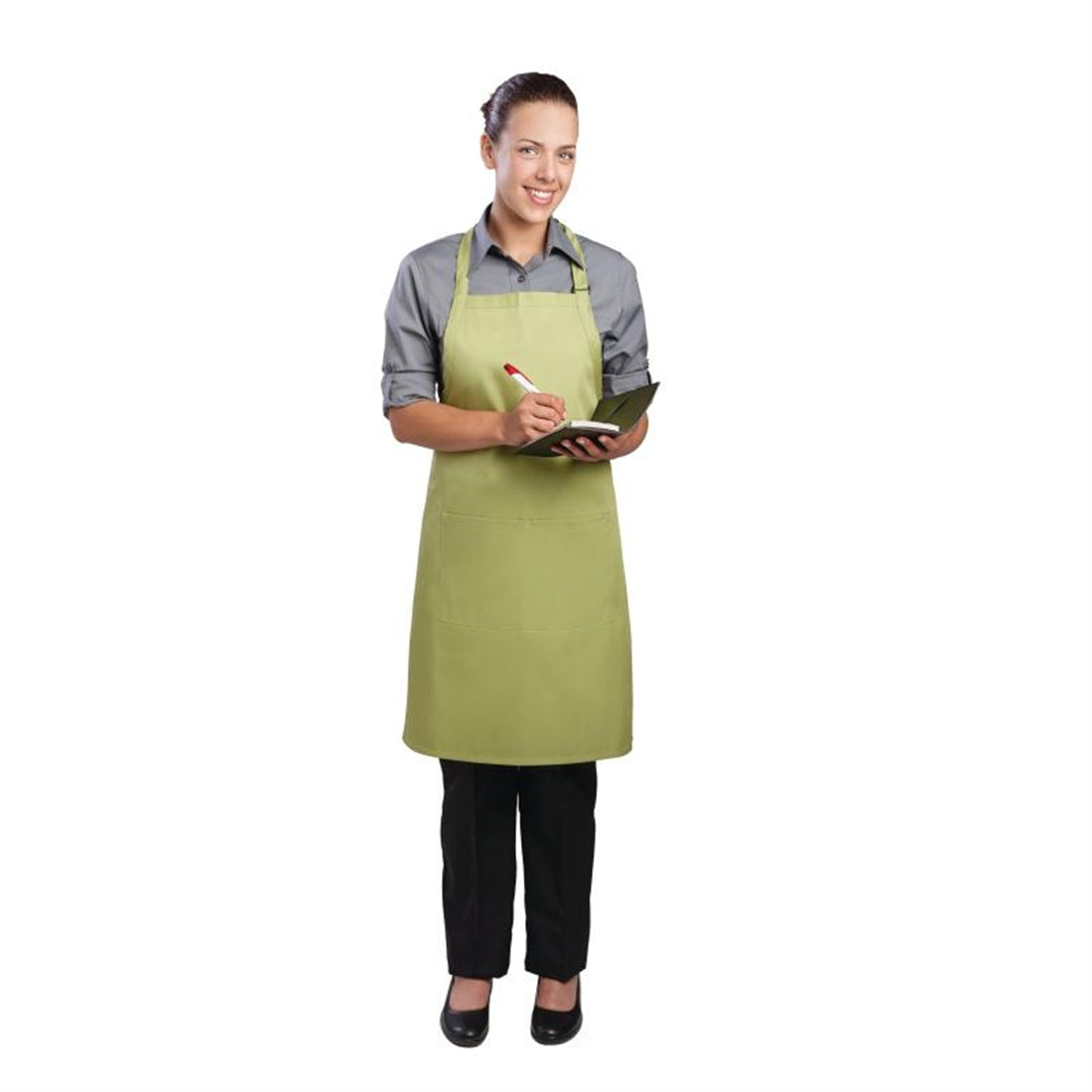 Chef Works Bib Apron Lime Green