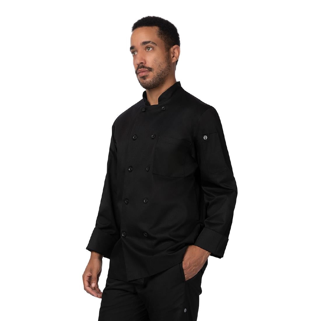 Chef Works Le Mans Recycled Unisex Chef Jacket Black XL