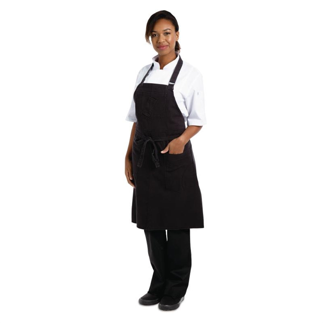 Chef Works Urban Rockford Bib Apron Steel Grey