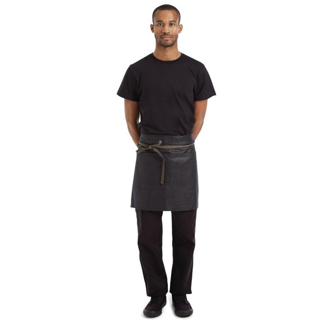 Chef Works Urban Boulder Half Bistro Apron Black/Brown