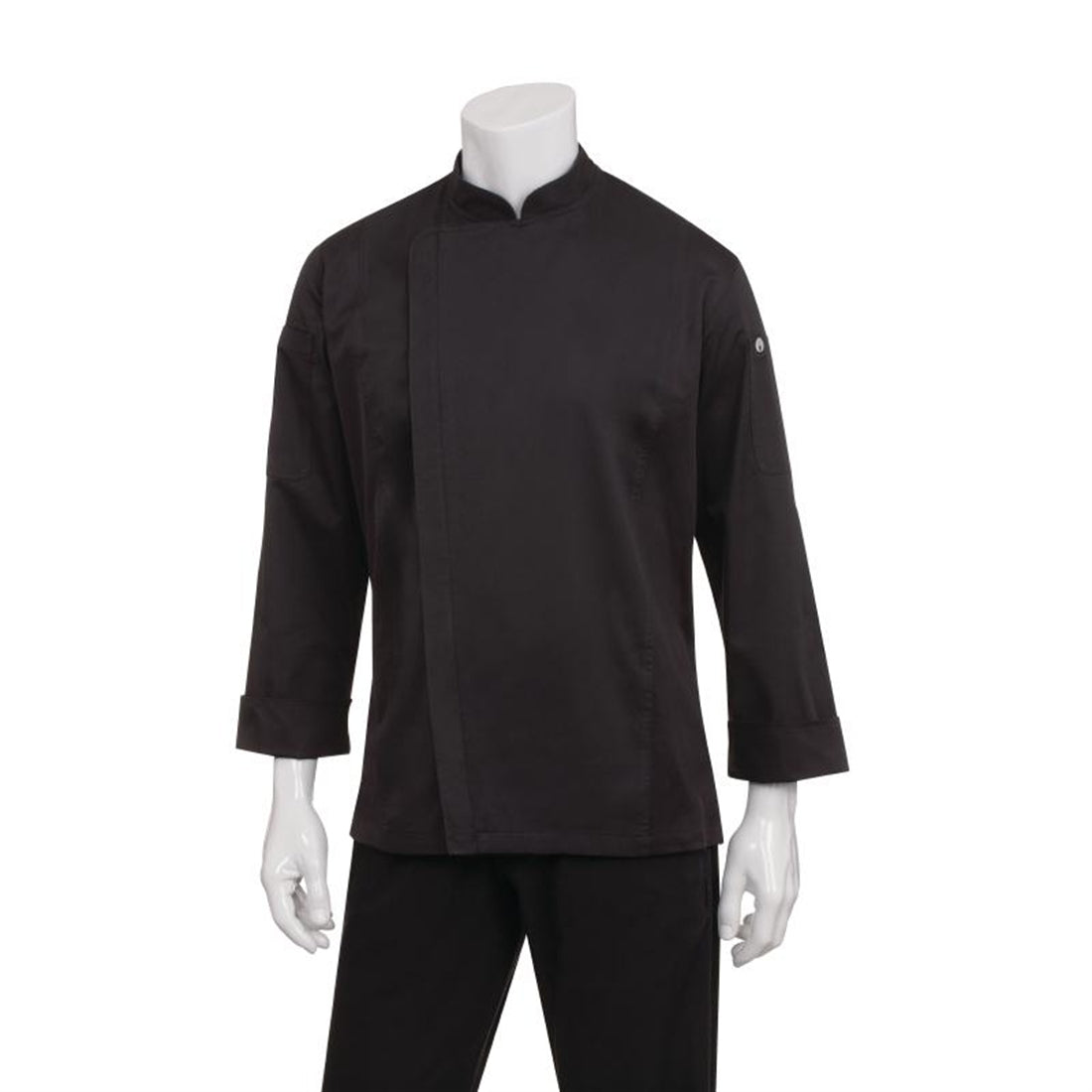 Chef Works Unisex Hartford Chef Jacket Black L