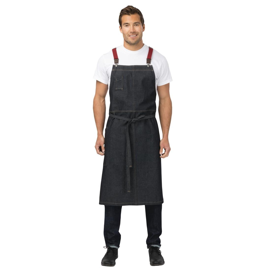 Chef Works Urban Berkeley Denim Bib Apron Indigo