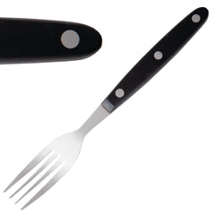 Olympia Steak Forks Black Handle (12 Pack)