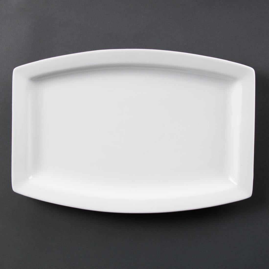 Olympia Whiteware Rectangular Plates 320mm (6 Pack)