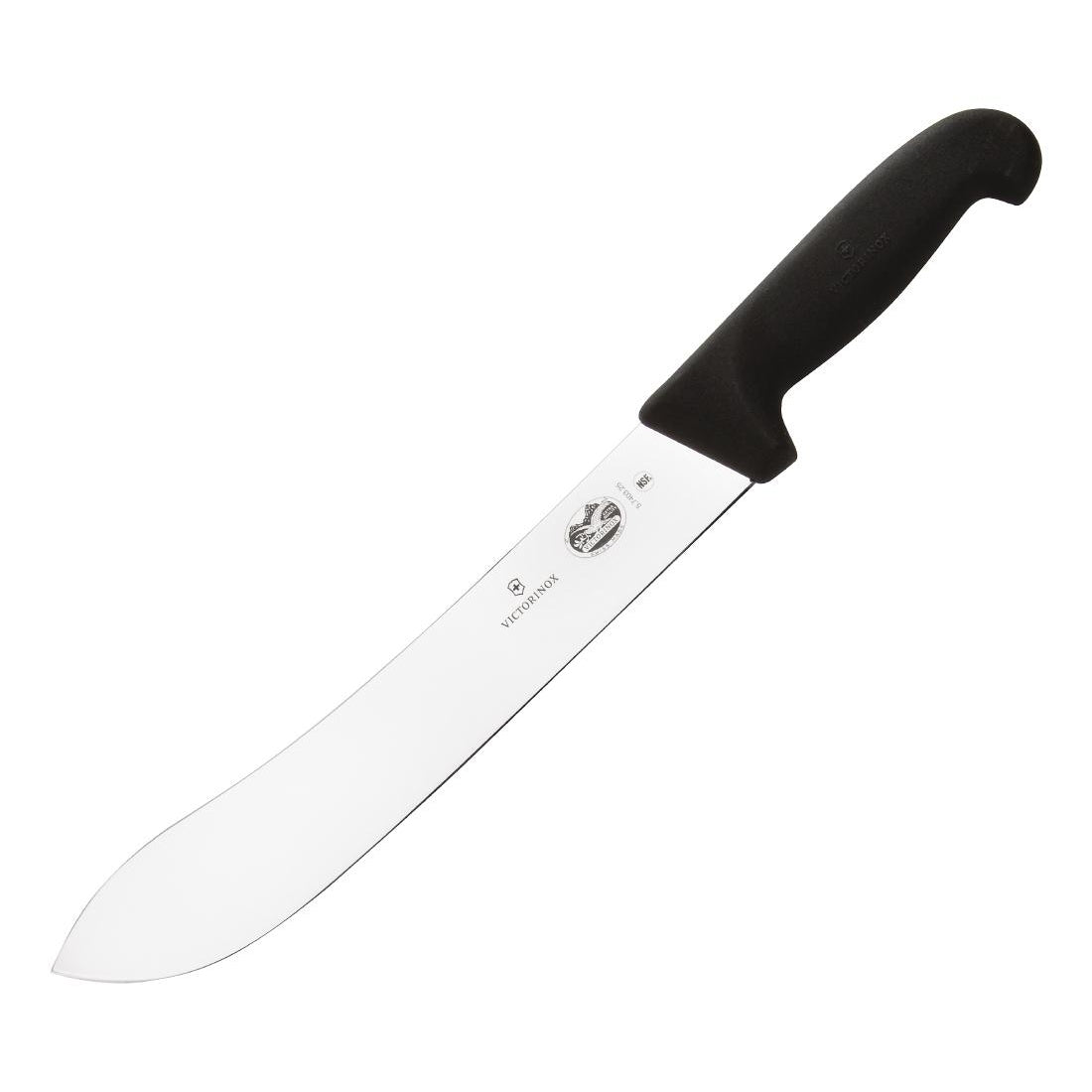 Victorinox Fibrox Butchers Steak Knife Black 25.4cm