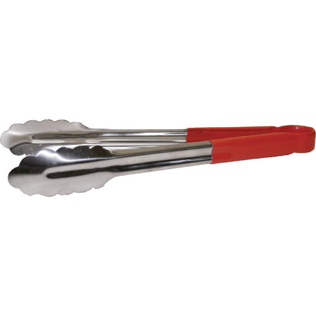 Hygiplas Colour Coded Red Serving Tongs