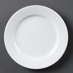 Olympia Whiteware Wide Rimmed Plates 165mm (12 Pack)