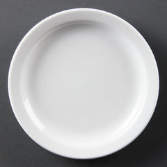 Olympia Whiteware Narrow Rimmed Plates 150mm (12 Pack)