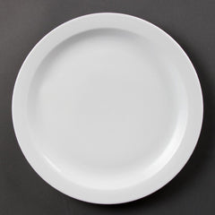 Olympia Whiteware Narrow Rimmed Plates 280mm (6 Pack)