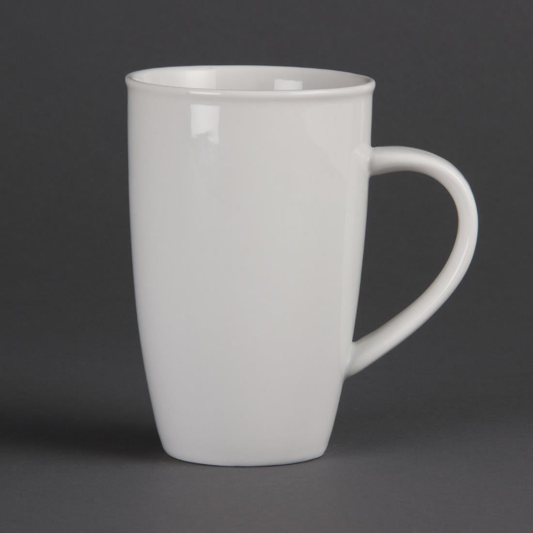 Olympia Whiteware Latte Mugs 400ml (6 Pack)