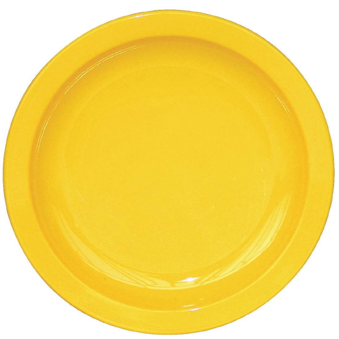 Olympia Kristallon Polypropylene Plates Yellow 174mm (12 Pack)
