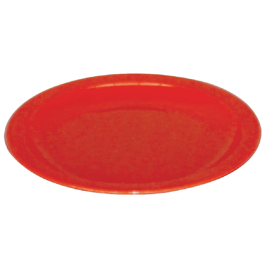 Olympia Kristallon Polypropylene Plates Red 230mm (12 Pack)