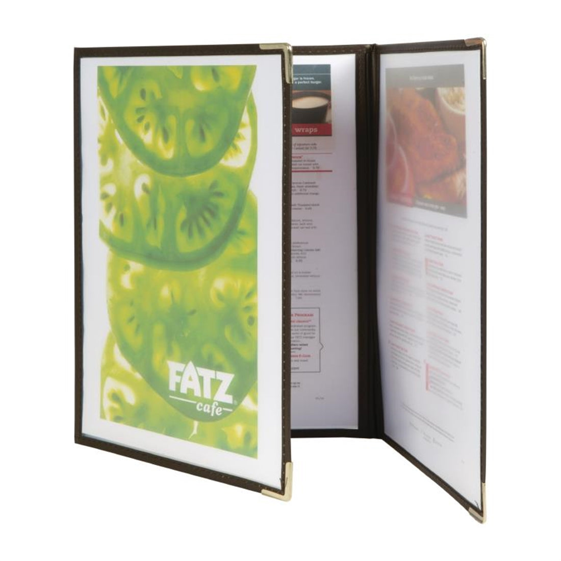 Securit Crystal Double Sided Menu Cover A4 Triple (3 Pack)
