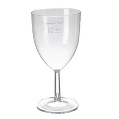 eGreen Polystyrene Wine Glasses 200ml UKCA CE Marked at 175ml (48 Pack)
