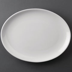 Olympia Athena Hotelware Oval Coupe Plates 254x197mm (12 Pack)