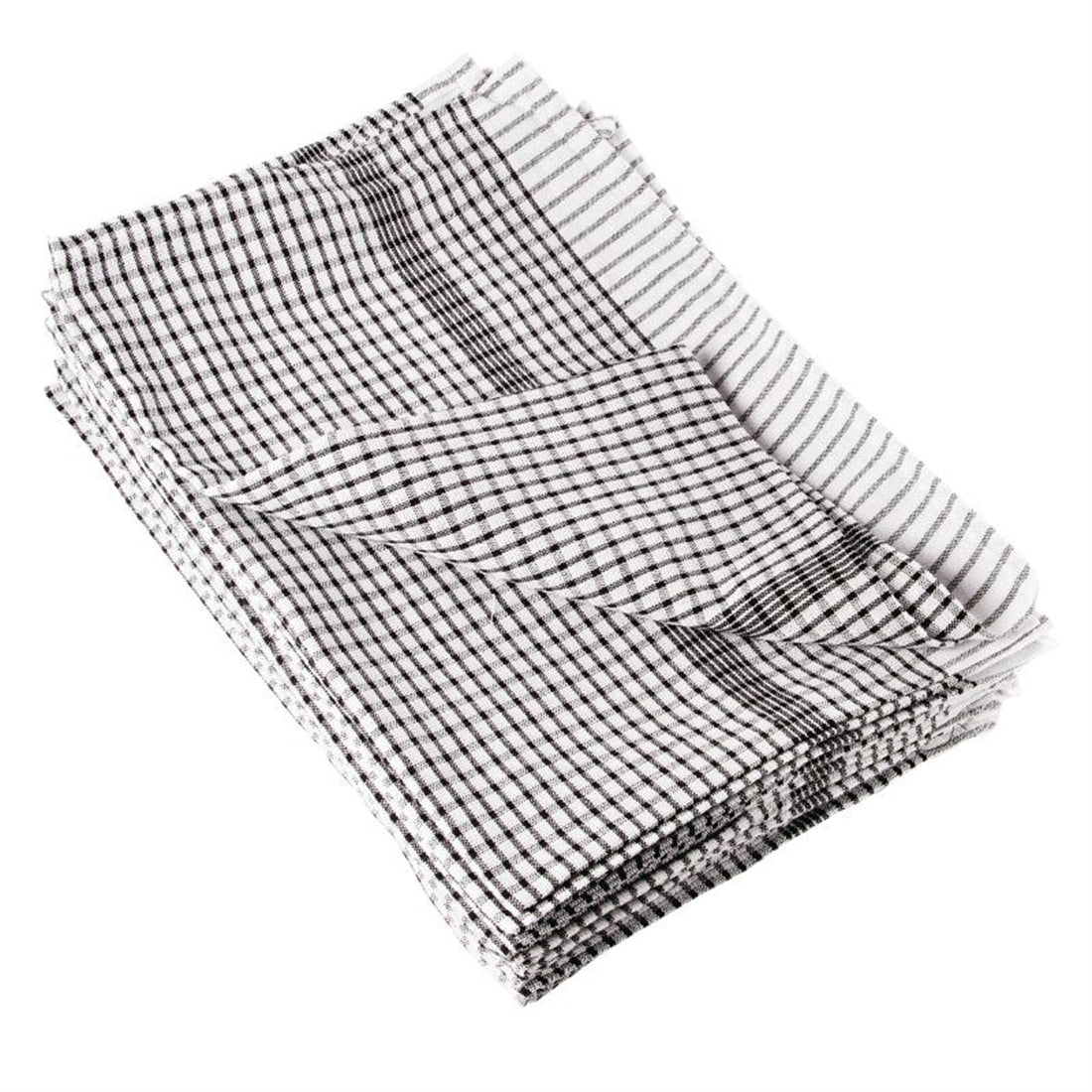 Vogue Wonderdry Tea Towels Black (10 Pack)