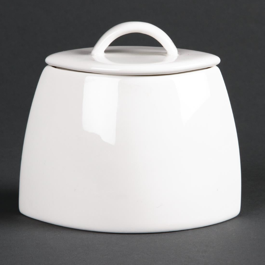 Olympia Lumina Lidded Oval Sugar Bowls 75mm (6 pack)