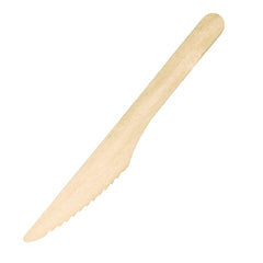 Fiesta Compostable Disposable Wooden Knife (100 Pack)