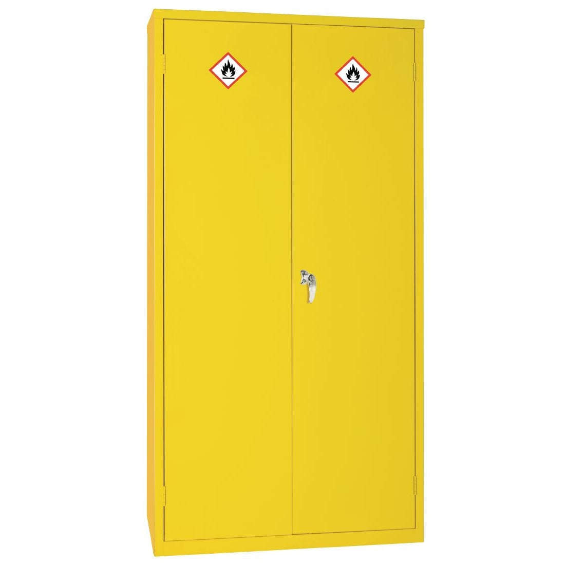 Hazardous Substance Cabinet Double Door Yellow 50Ltr