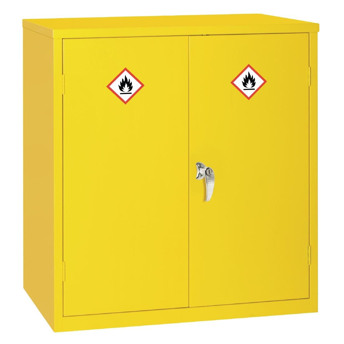 Hazardous Substance Cabinet Double Door Yellow 30Ltr