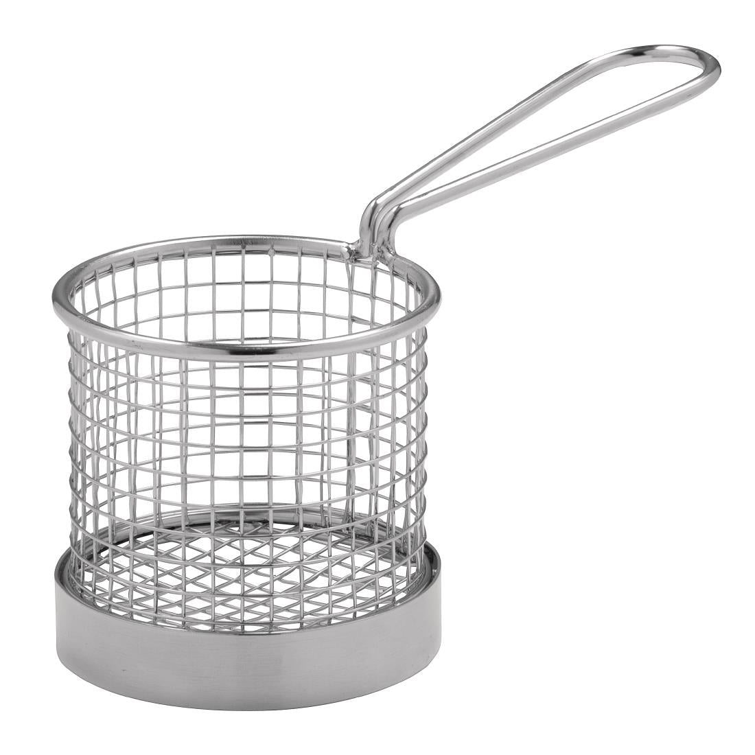 Olympia Chip Basket Round with Handle 80mm