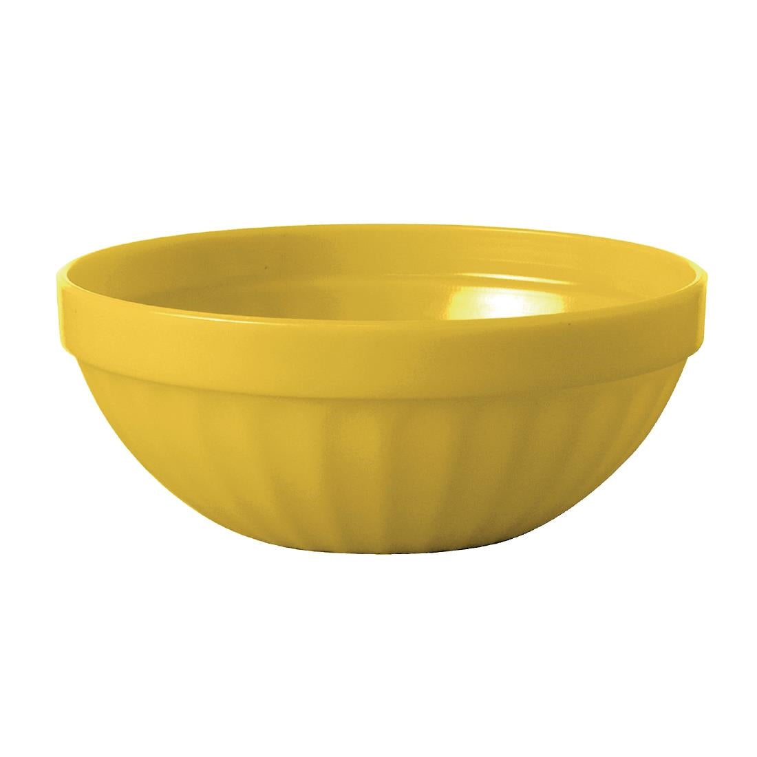 Olympia Kristallon Polypropylene Bowls Yellow 103mm (12 Pack)