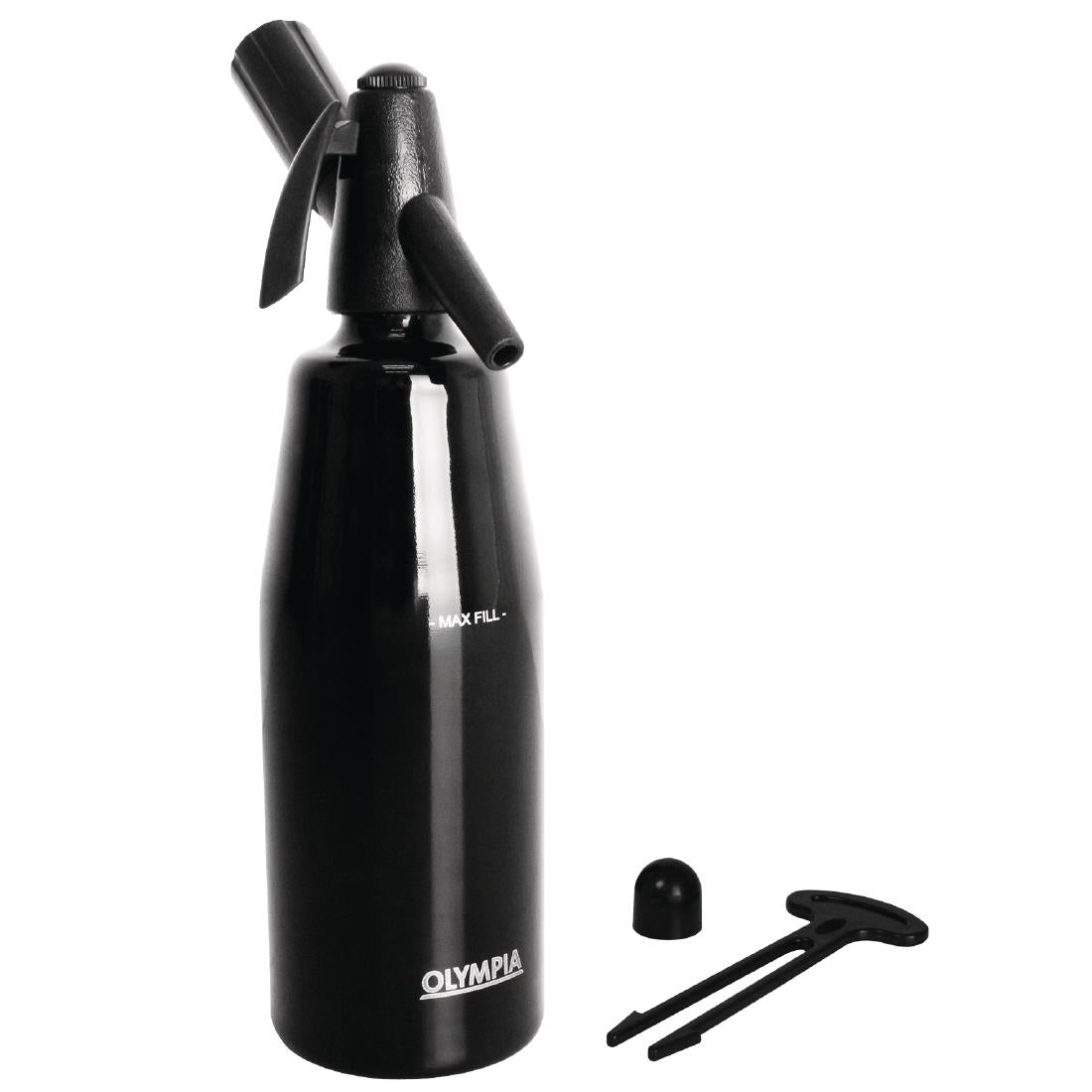 Olympia Soda Siphon Black 1Ltr