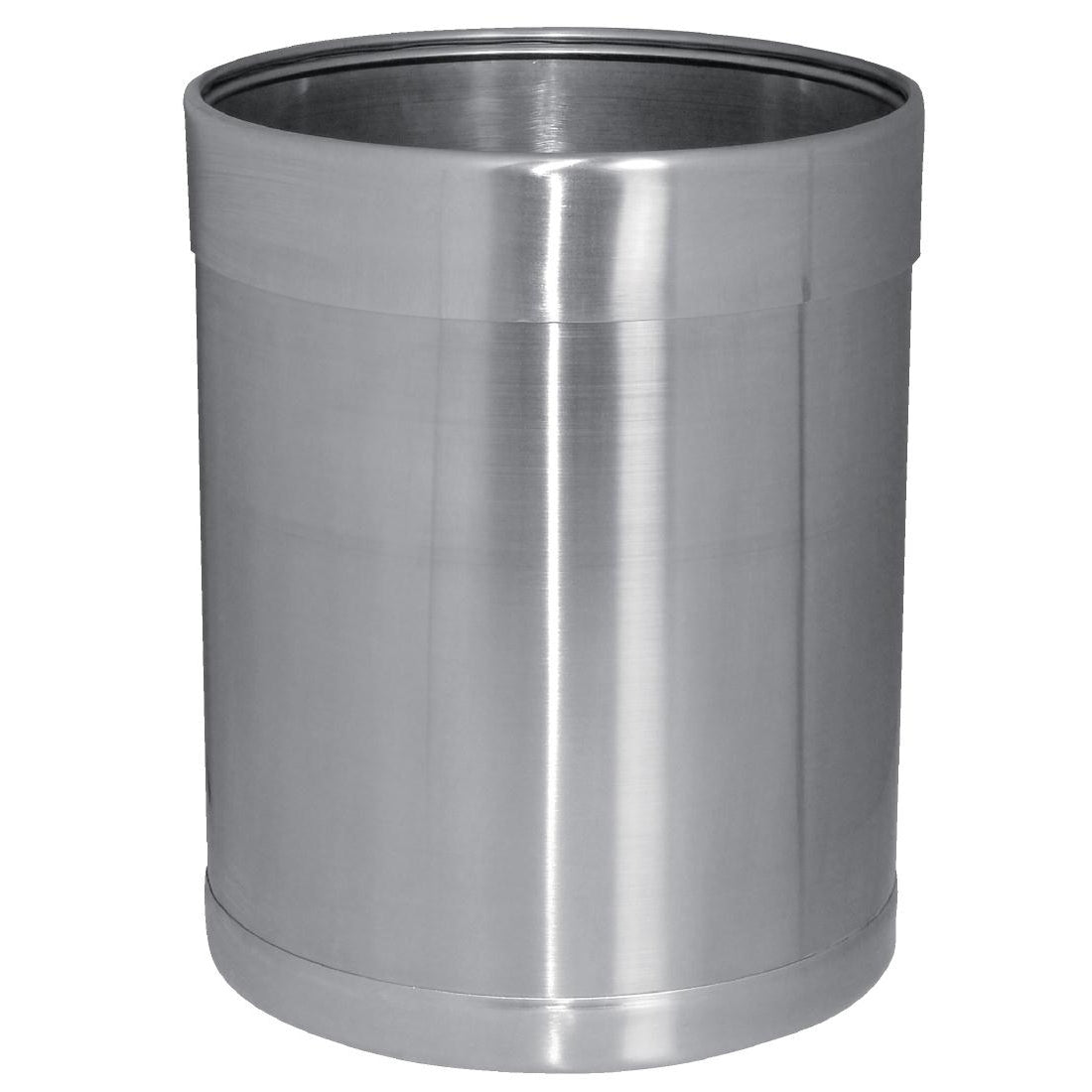 Bolero Waste Paper Bin Stainless Steel 10.2Ltr