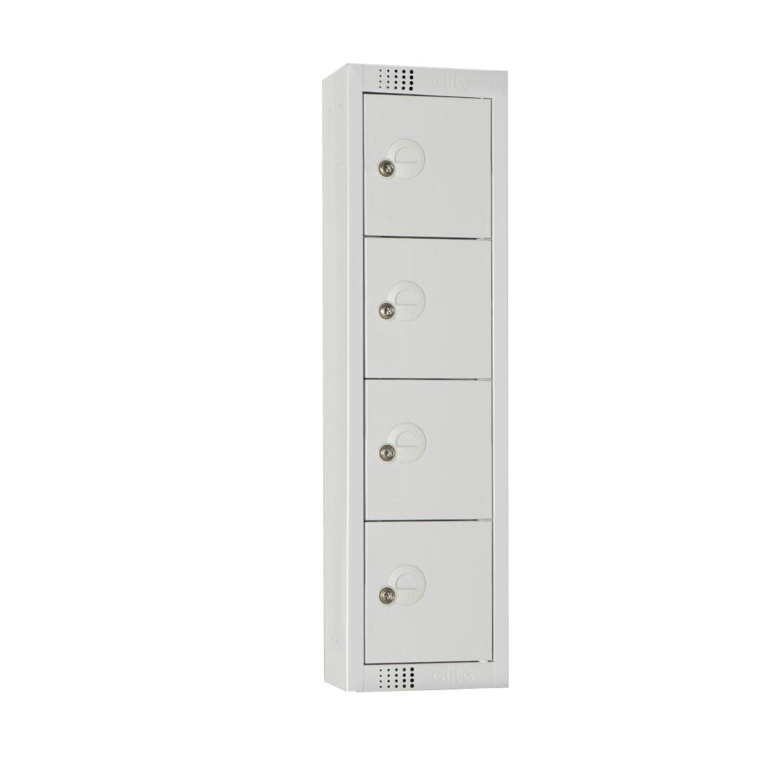 Elite Personal Effects Locker 4 Door Grey Camlock