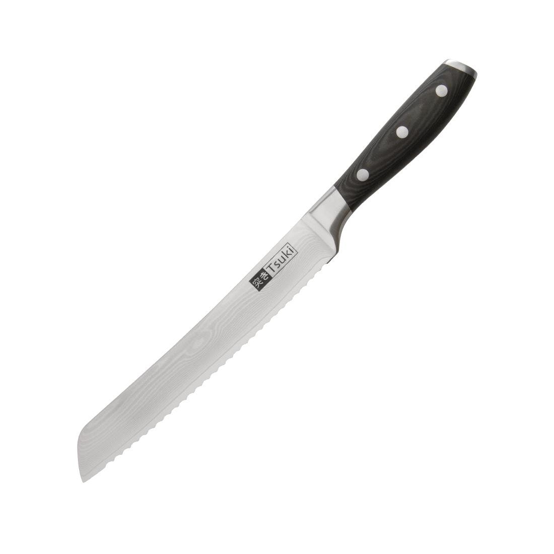 Vogue Tsuki Series 7 Bread Knife Black 19.6cm