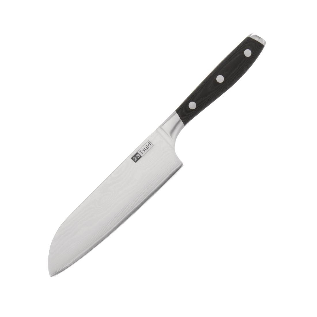 Vogue Tsuki Series 7 Santoku Knife Black 14.3cm