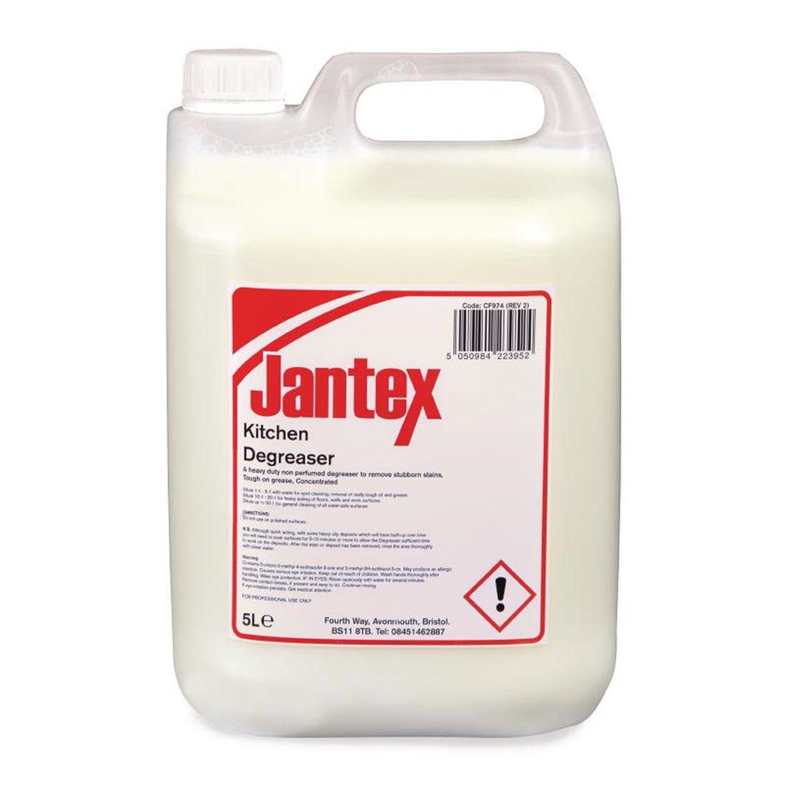 Jantex General Kitchen Degreaser Concentrate 5Ltr