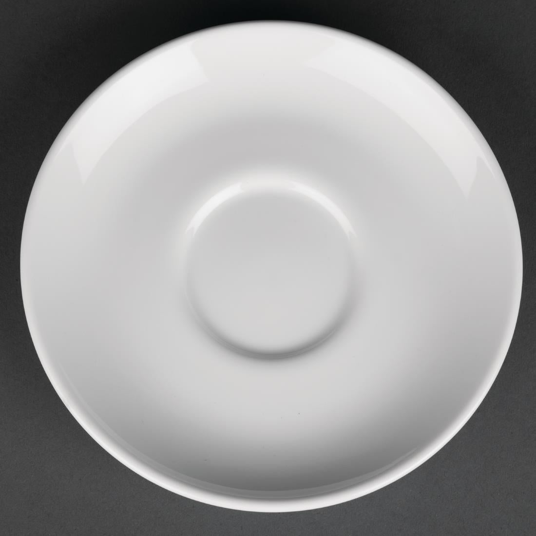 Royal Porcelain Classic White Cappuccino Saucers 150mm (12 Pack)