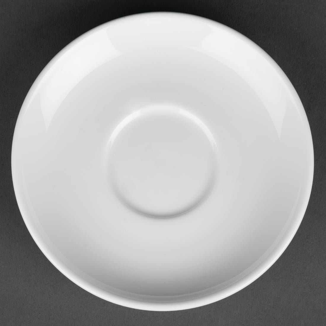 Royal Porcelain Classic White Espresso Saucers 125mm (12 Pack)