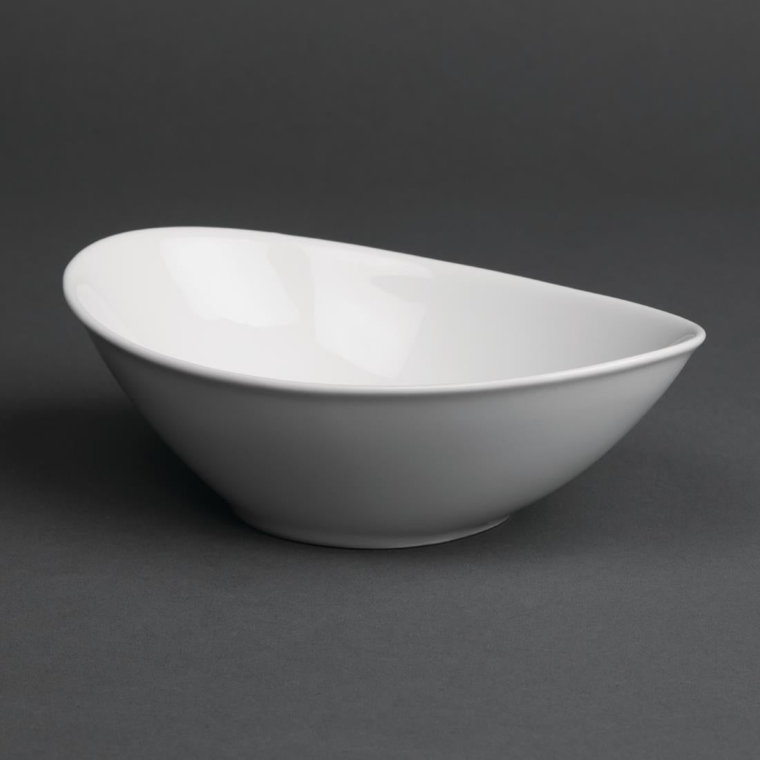 Royal Porcelain Classic White Oval Bowls 155x105mm (12 Pack)