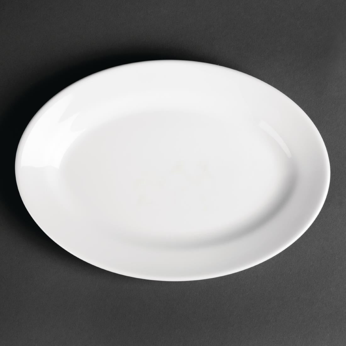 Royal Porcelain Oriental Oval Plates 230mm length (12 Pack)