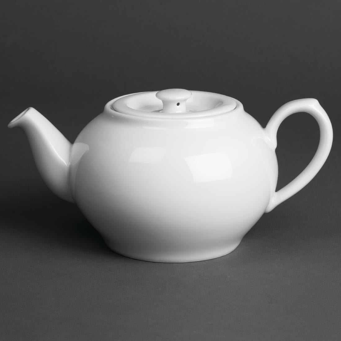 Royal Porcelain Oriental Teapots with Lids 600ml (2 Pack)