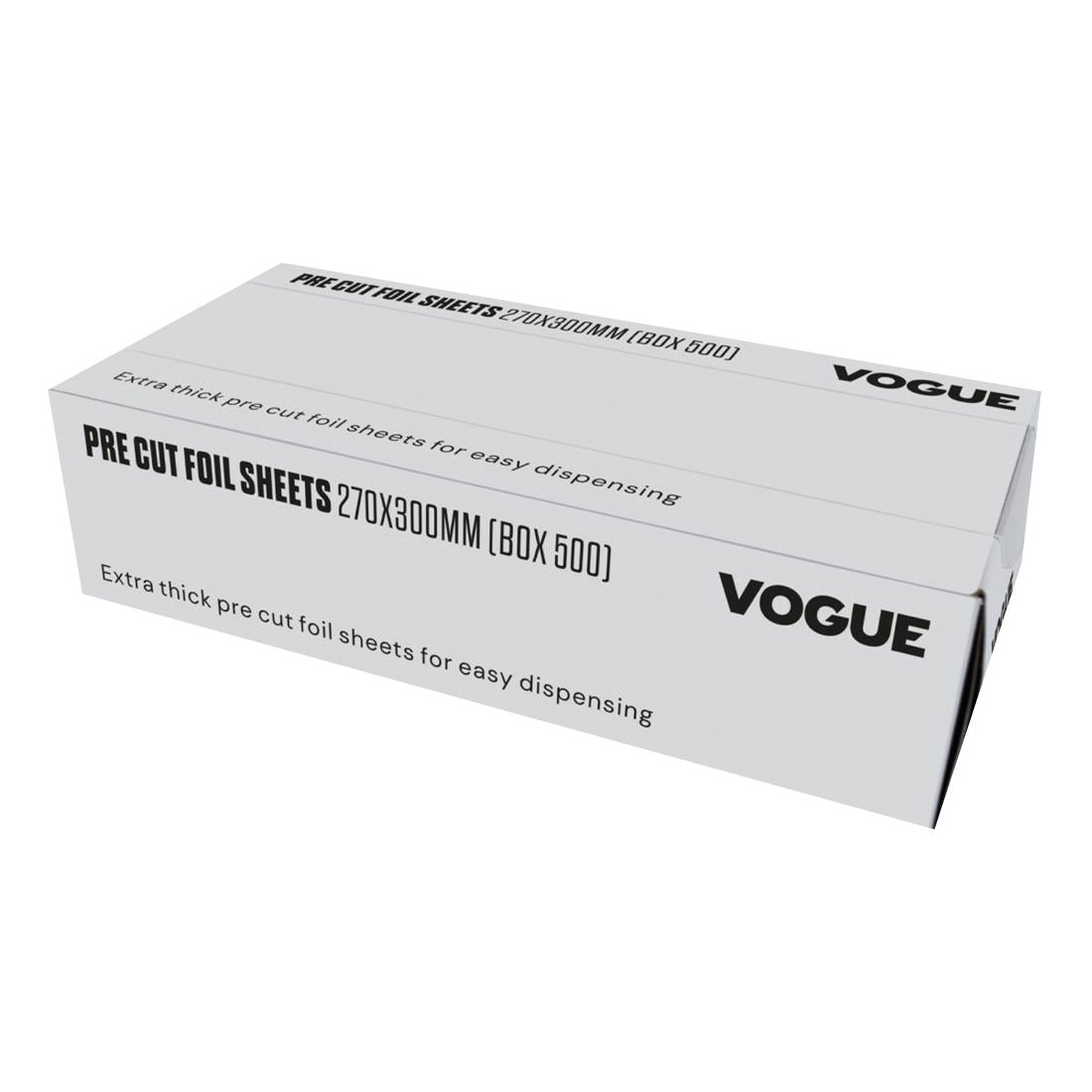 Vogue Aluminium Foil Sheets 270x300mm (500 Pack)