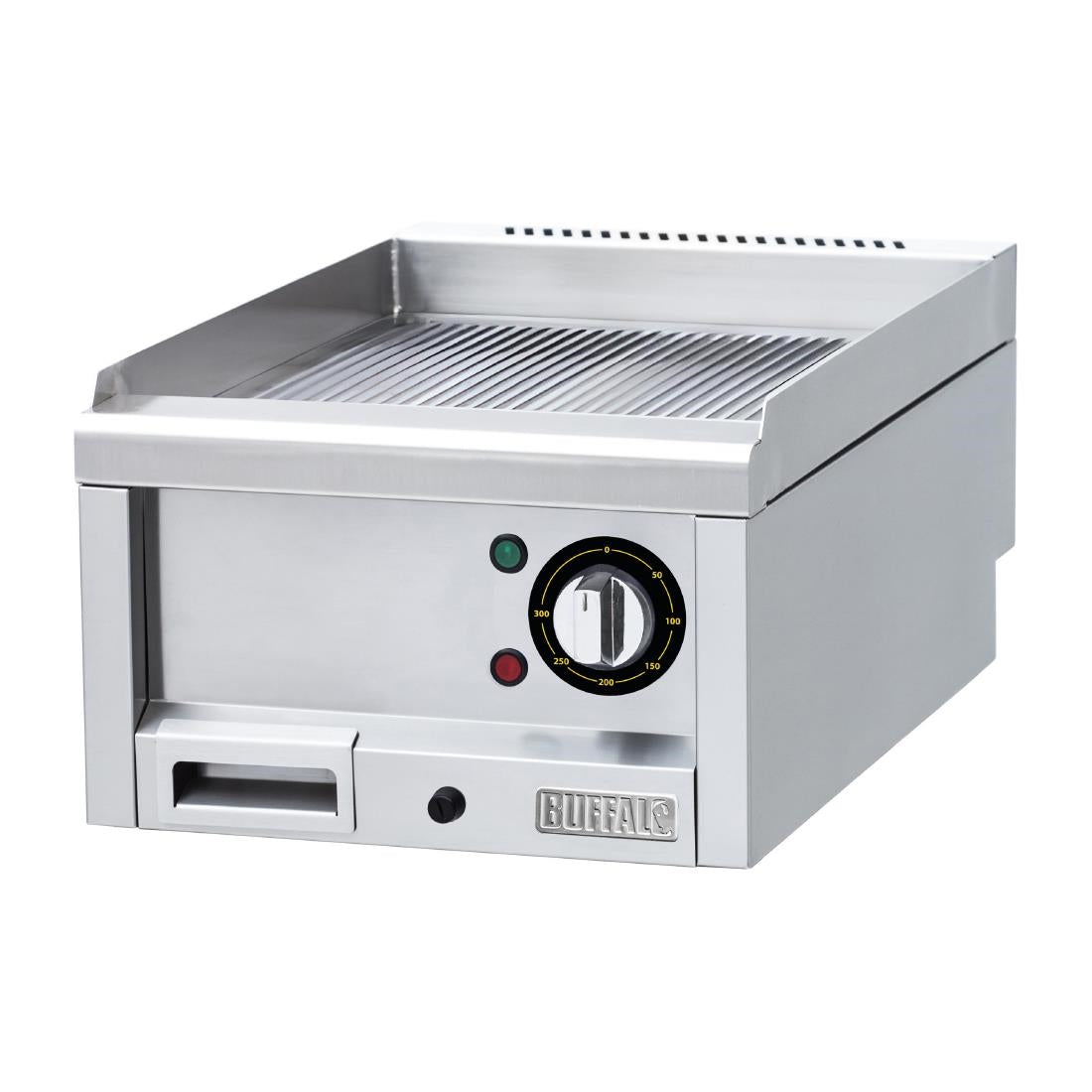 Buffalo 600 Series 3kW Ribbed Electric Griddle 400mm