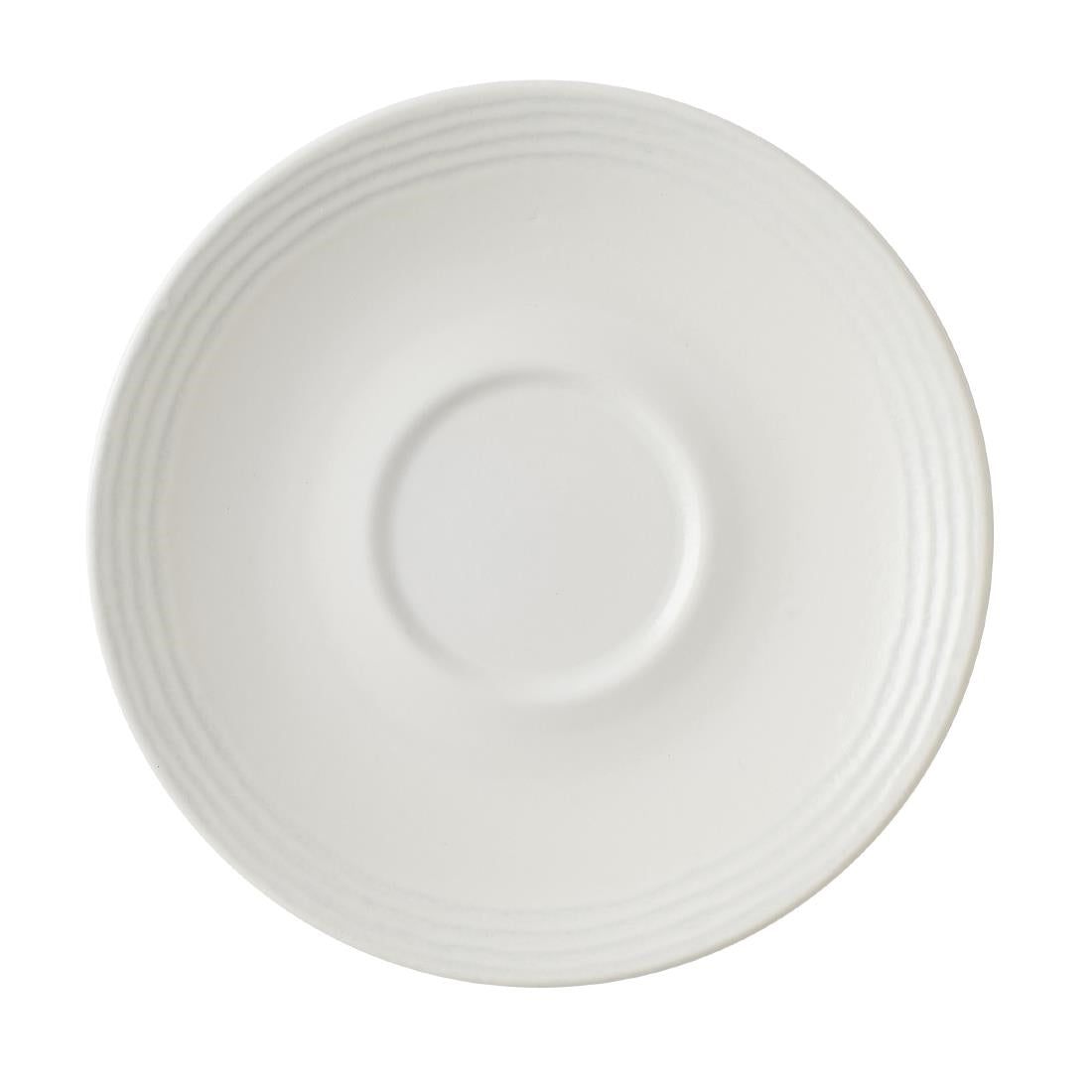 Dudson Harvest Norse White Cappuccino Saucers 159mm (12 Pack)